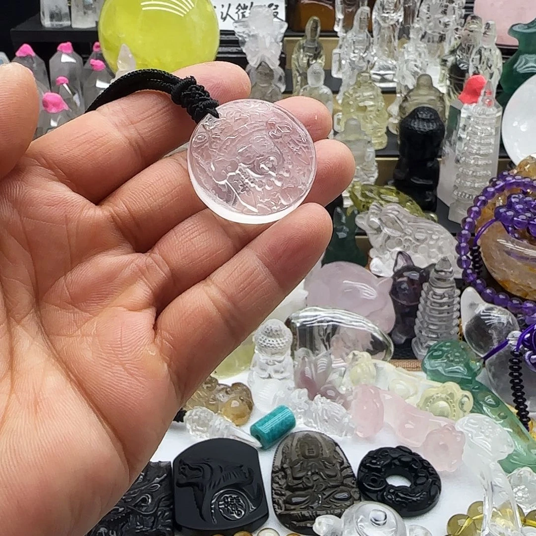 未镶嵌车挂水晶摆件