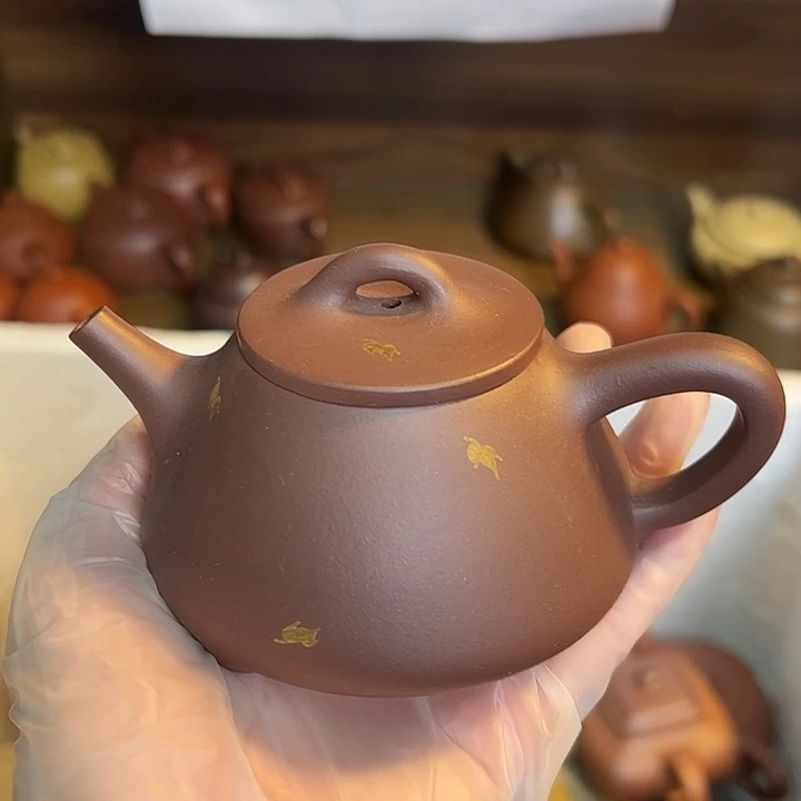 茶壶紫砂宜兴紫砂壶紫泥200