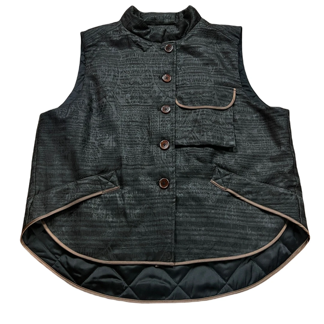 【金禧禧服饰】冠乐绉香云纱棉马甲J222126-3