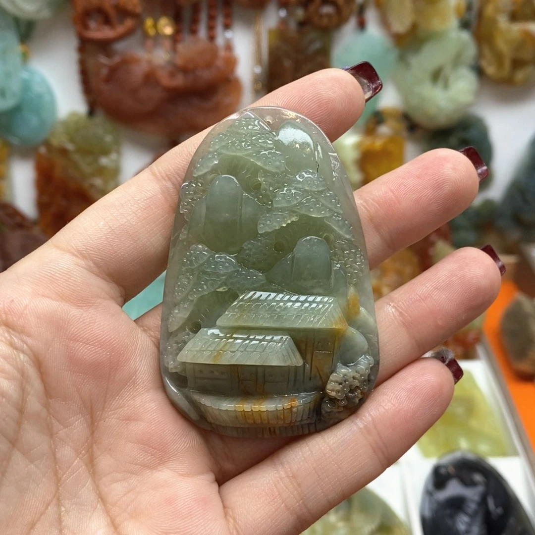 蛇纹石玉颈饰未镶嵌