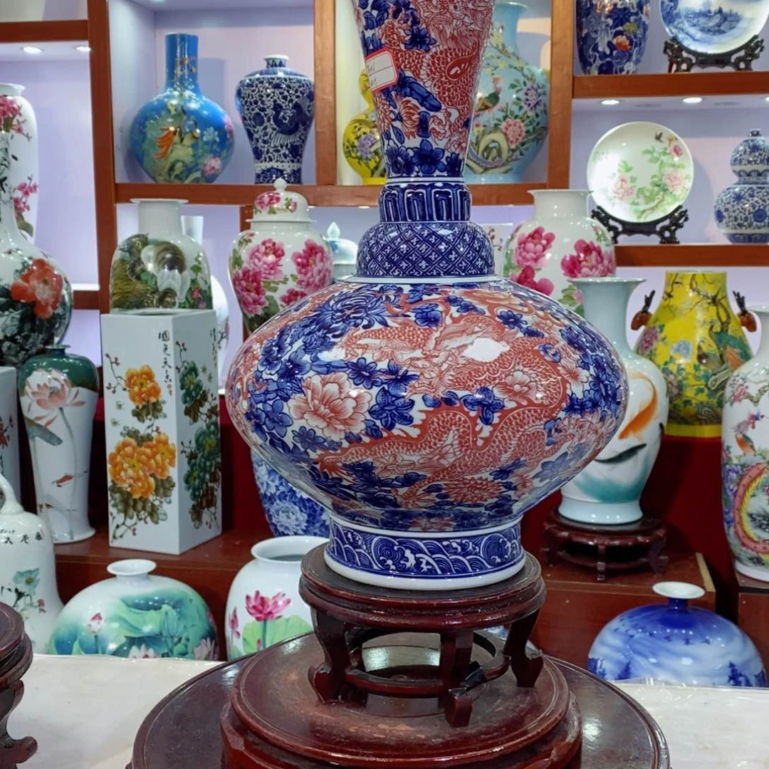 瓶景德镇陶瓷手绘