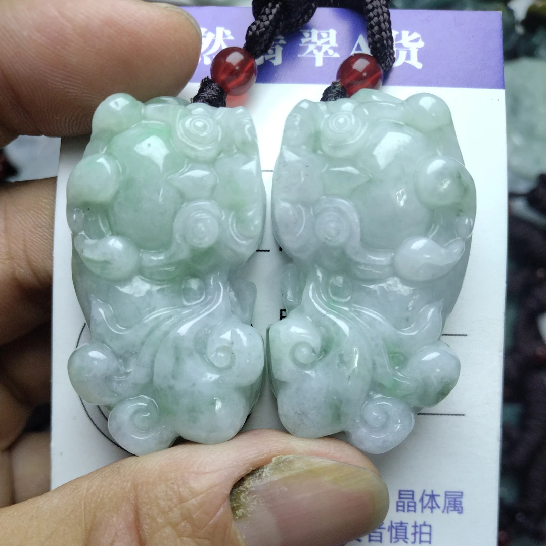天然翡翠貔貅男女款玉石挂件