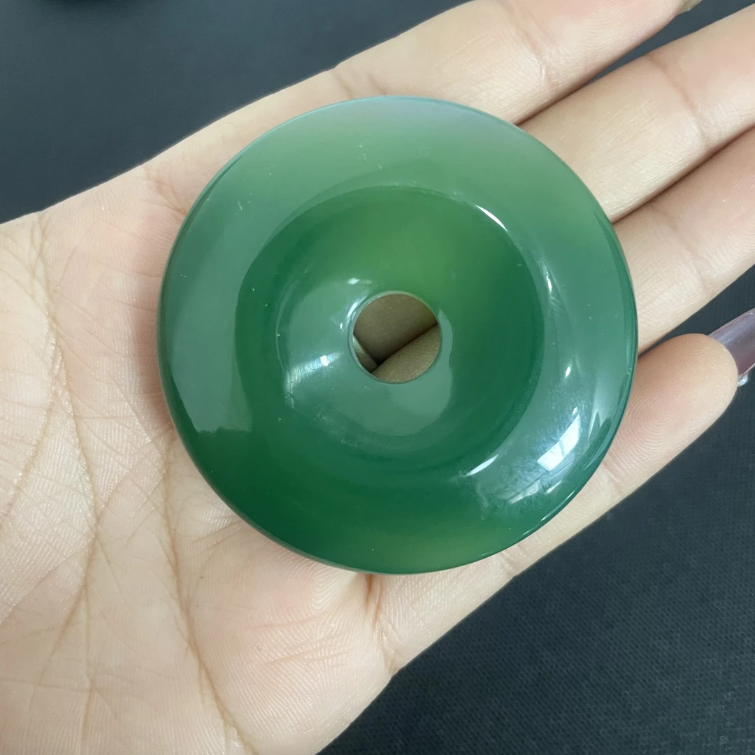 【天意珠宝阁】甄选非洲翠玛瑙圆形平安扣吊坠（多样性发货拍一发一）