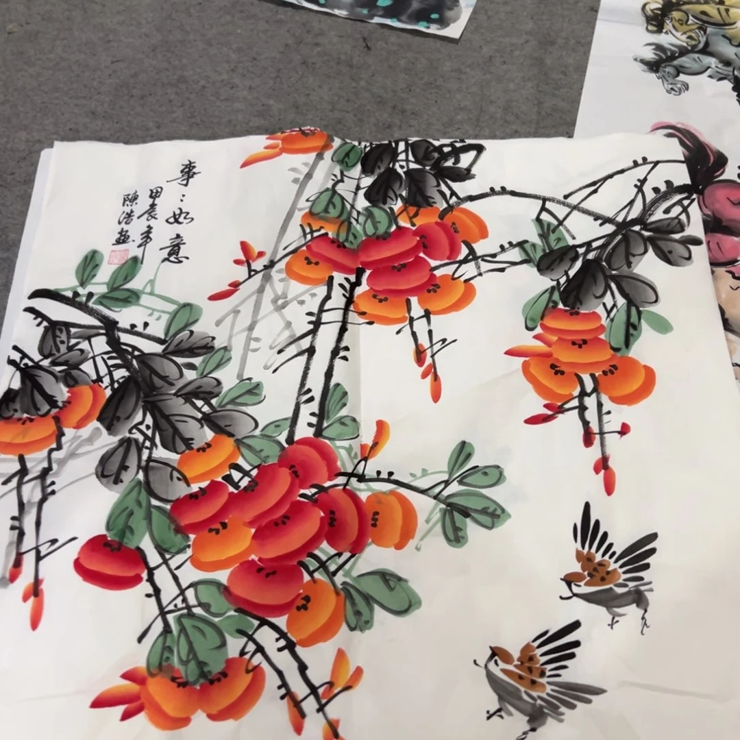 国画国画作品画心一张