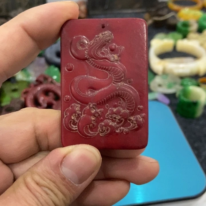 白玉菩提吊坠摆件