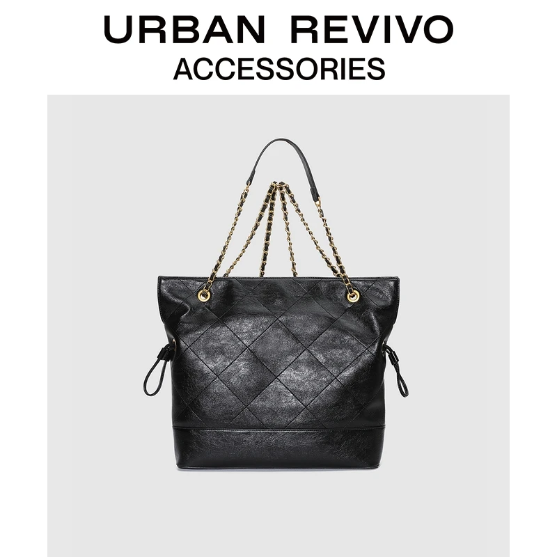 【HOT】URBAN REVIVO2025秋季新款女士菱格双肩包UAWB50253