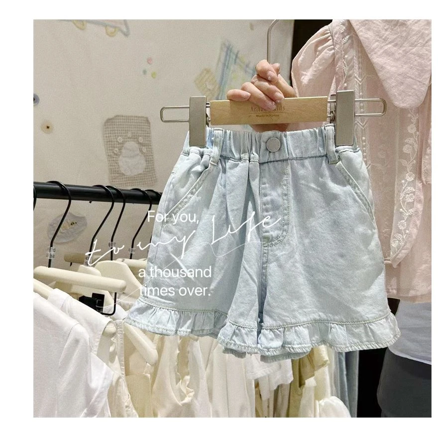 YX·25夏~花摆牛仔短裤X6226