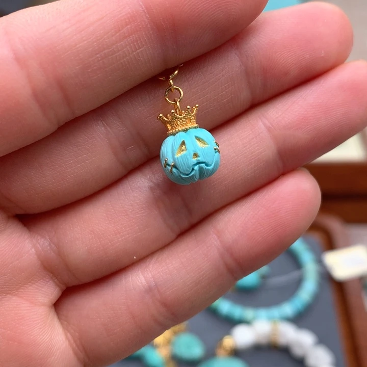 绿松石绿松石配饰18K金镶嵌