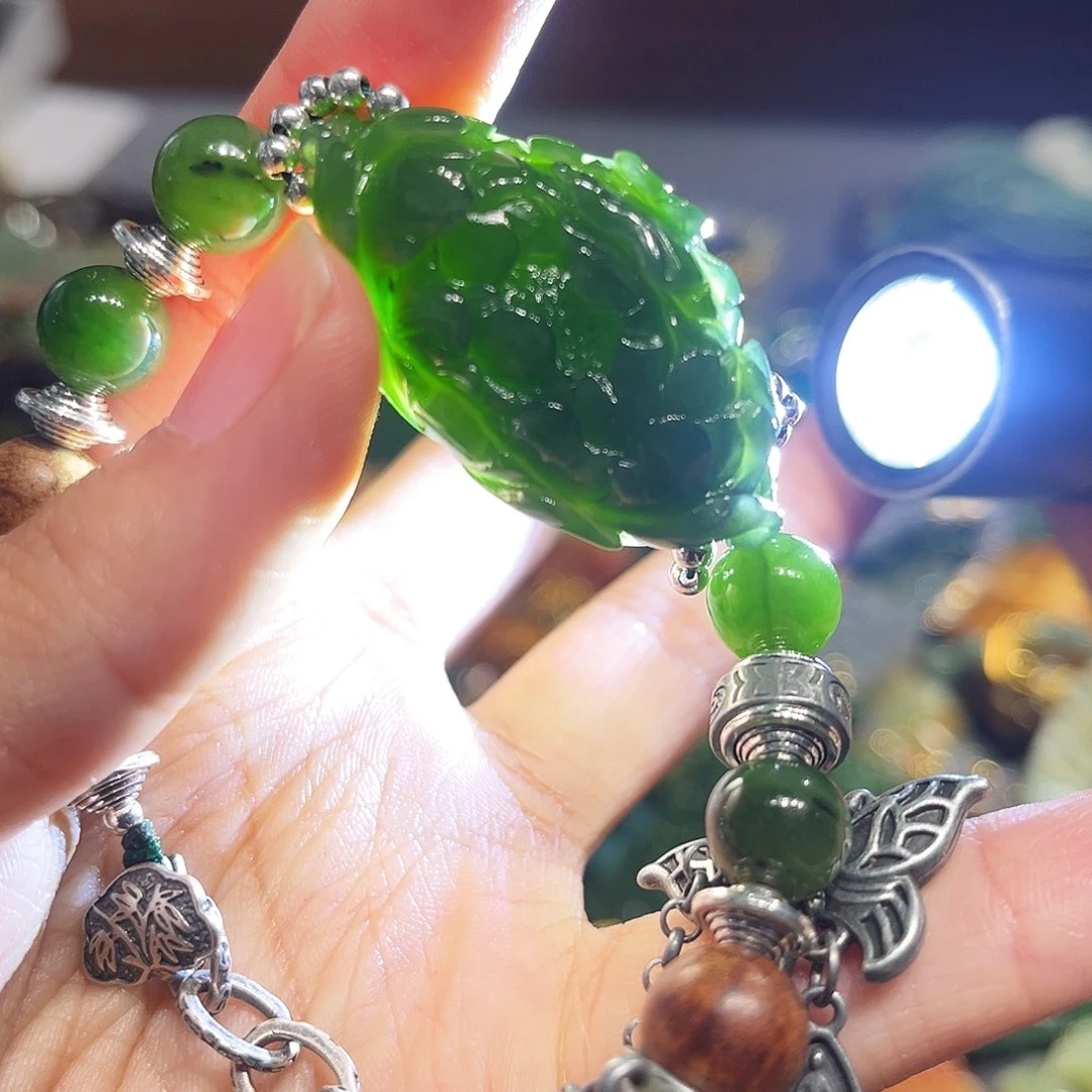 未镶嵌岫玉毛衣链