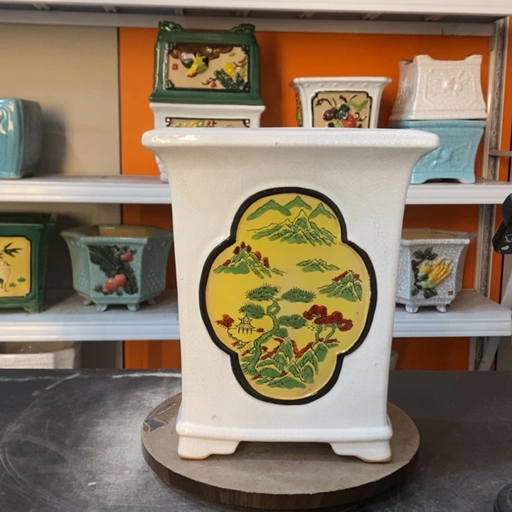 红陶老****.花盆里的小猫咪