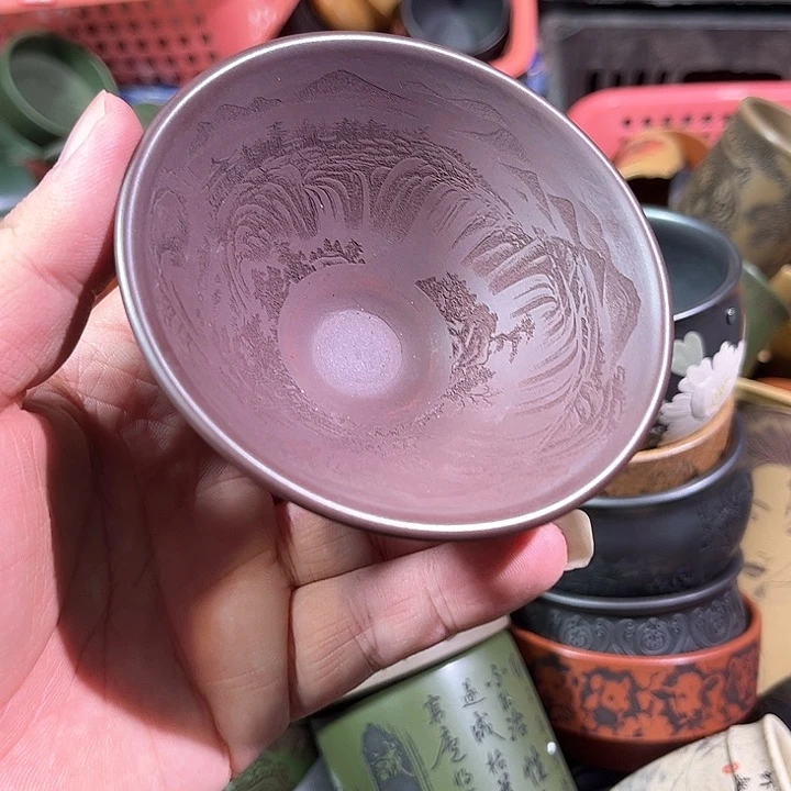 茶杯紫砂全手工紫砂主人杯