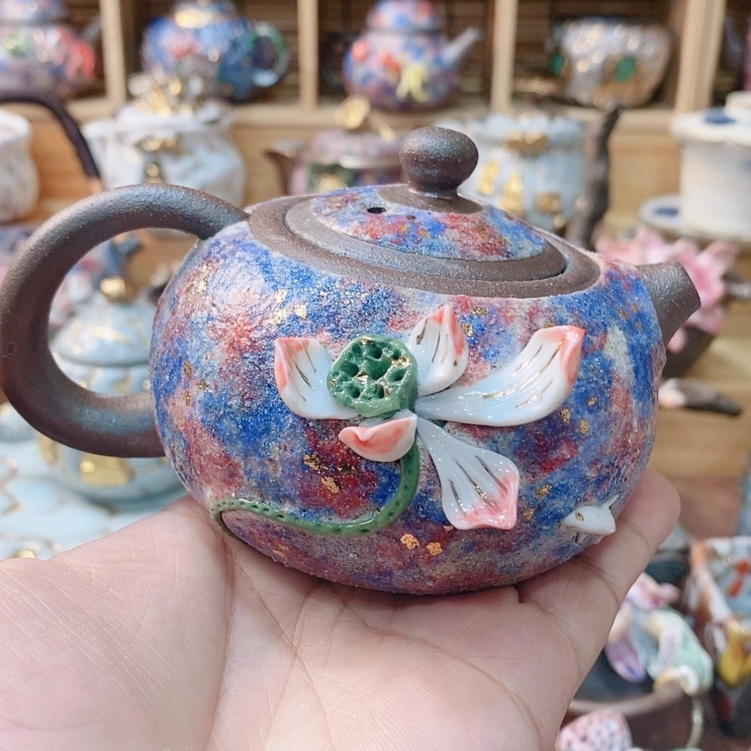 粗陶志野柴烧茶器