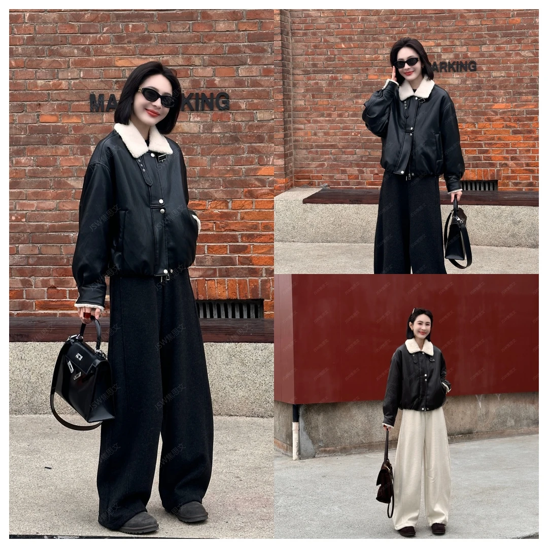 焦思文 冬季时尚休闲洋气百搭皮羽绒服外套251104Y02