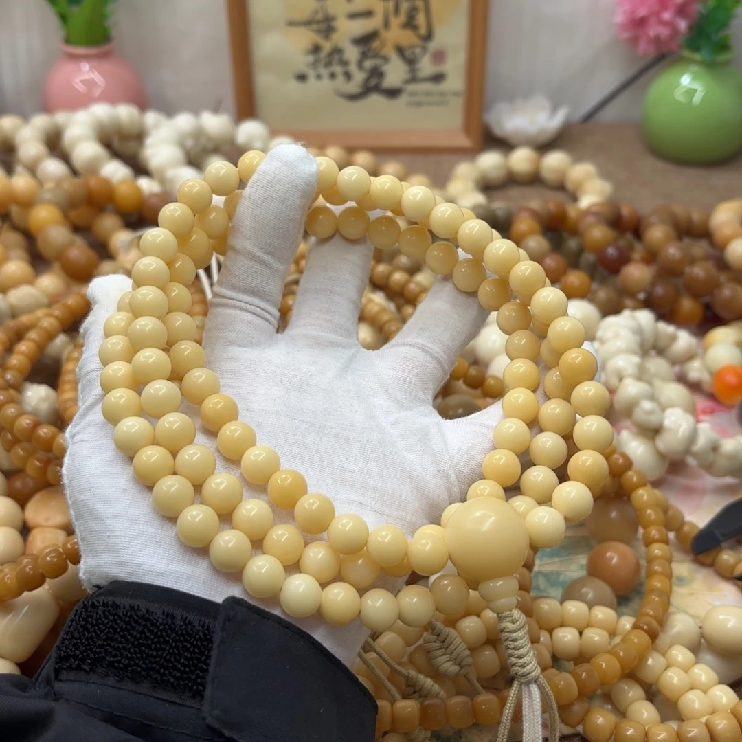 菩提根/象牙果吊坠10干磨树王圆珠念珠027