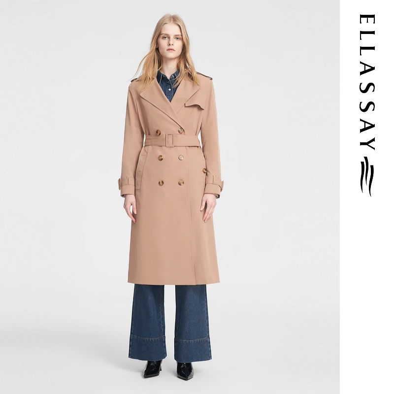 【粉丝专享】ELLASSAY歌力思优雅战壕风衣女EWB353F00200