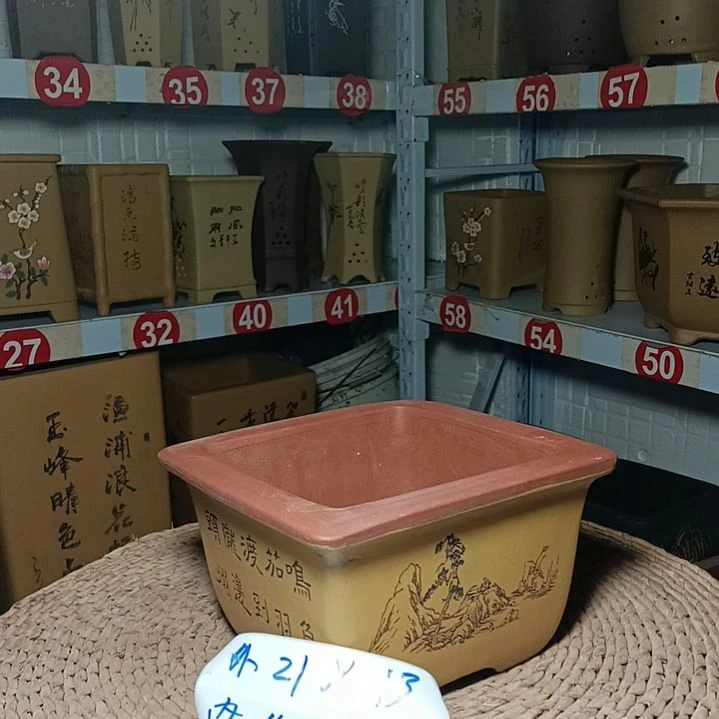 红陶＃陶瓷花盆＃阳台盆景花盆＃