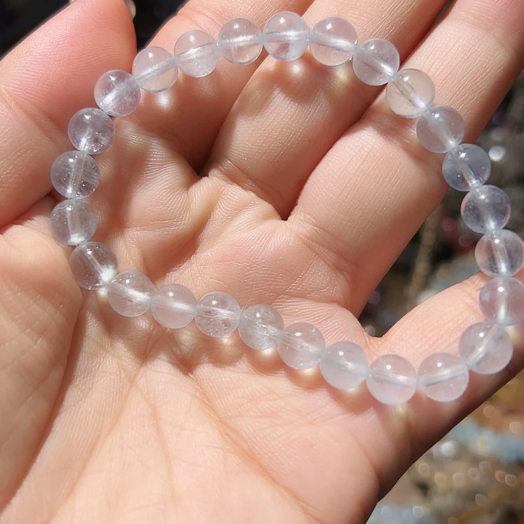 水晶手链未镶嵌海蓝宝6毫米手链