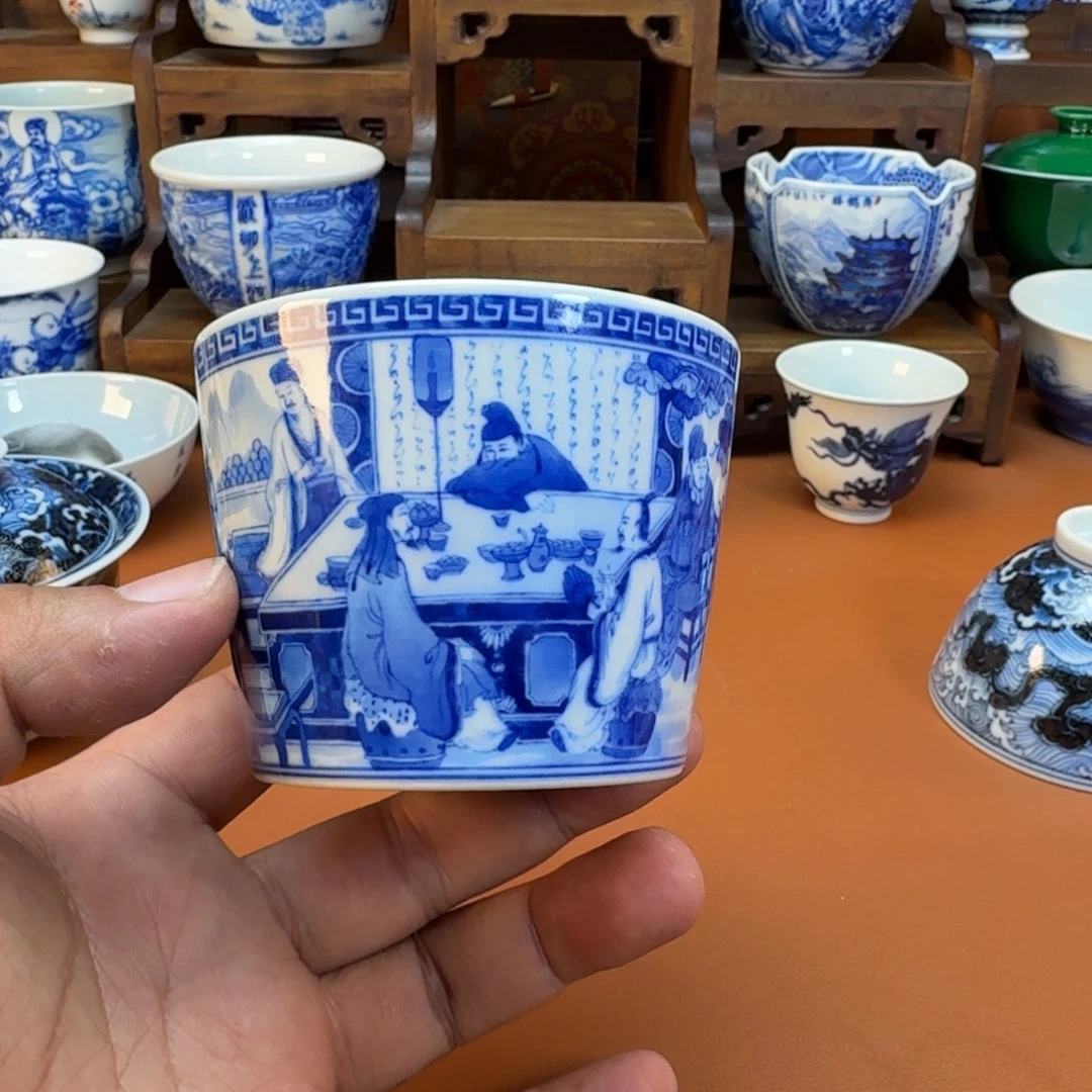 k***陶杯子景德镇全手工手绘陶瓷
