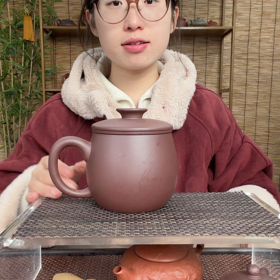 茶壶紫砂原矿湖父底槽清福圆三件套没礼盒尾单特价400CC左右