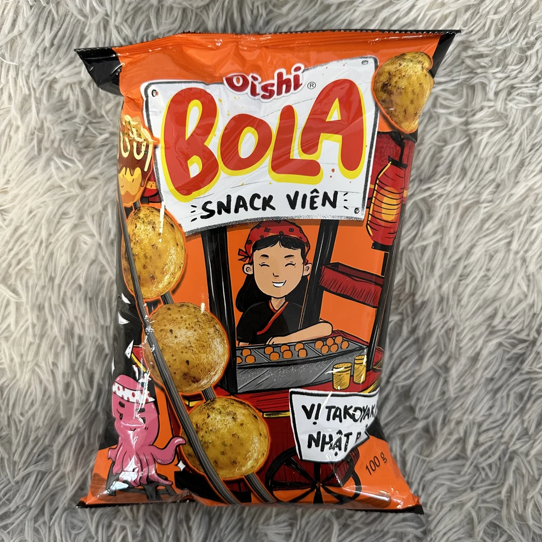 越南进口上好佳章鱼烧口味脆脆球