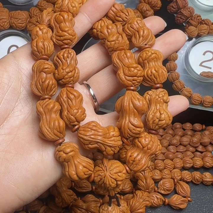 桃核手串龙纹桃核