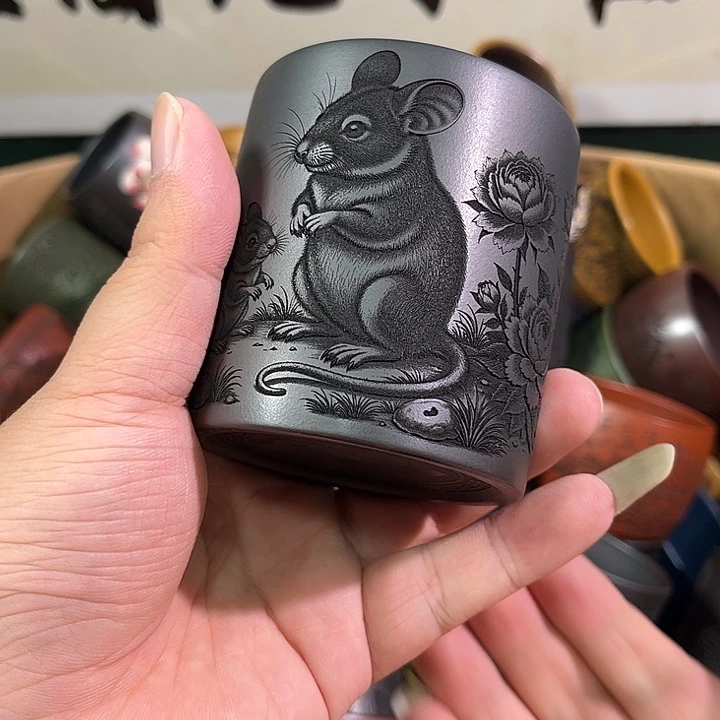 茶杯紫砂全手工紫砂主人杯