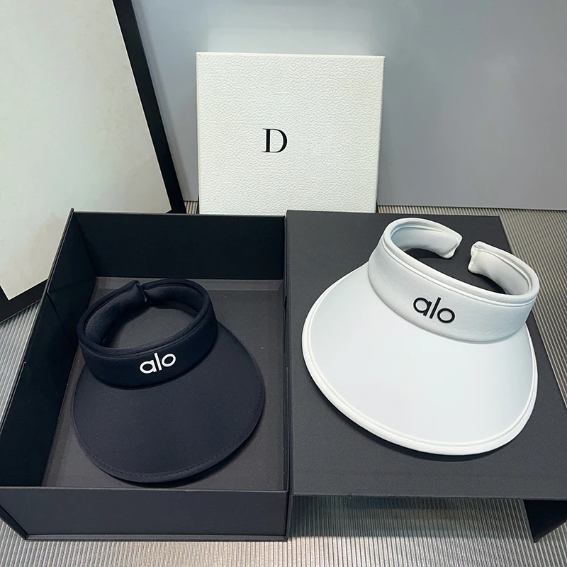 alo夏季防晒空顶帽防紫外线太阳帽防uv跑步运动帽大檐遮脸鸭舌帽