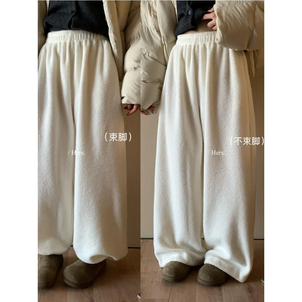Hers韩标行走的暖宝宝“毛巾裤”92823