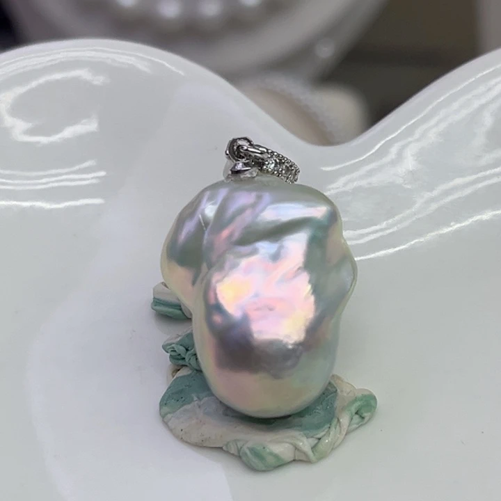 淡水珍珠未镶嵌吊坠(赠链)