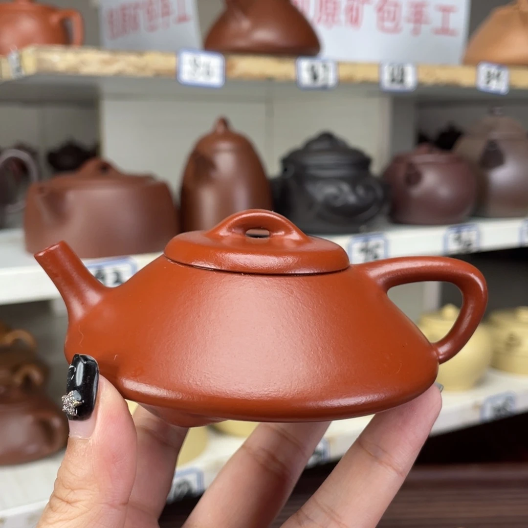 茶壶紫砂小煤窑朱泥半手100毫升