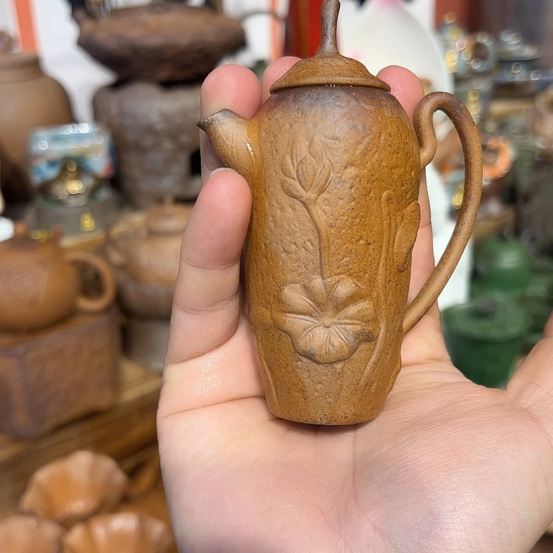 可以养的粗陶原矿老岩泥茶器