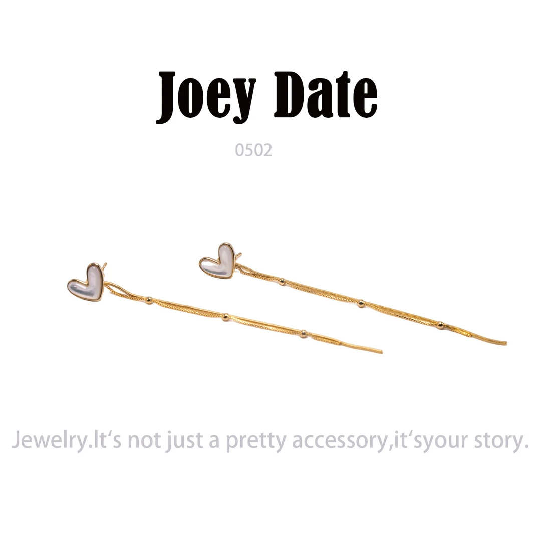 铜合金耳饰 气质耳线小众设计高级感耳钉耳饰~0502