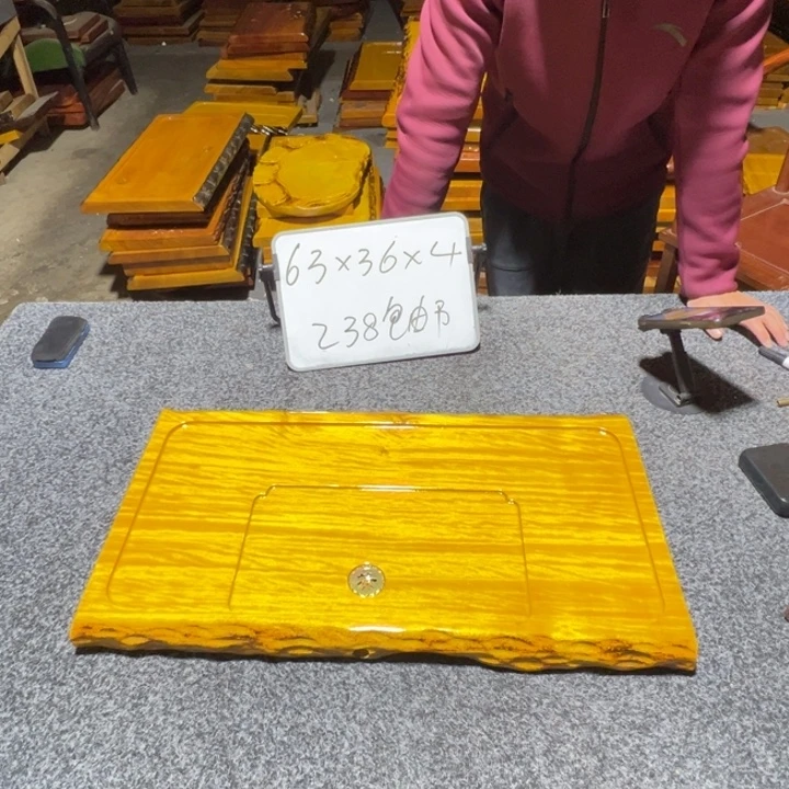 楠木实木家具根雕茶盘