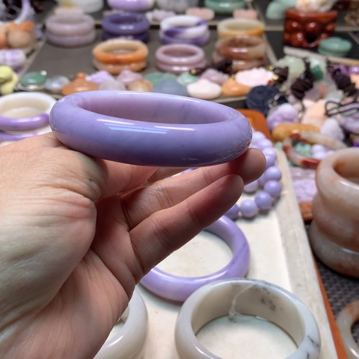 大***图石英岩玉未镶嵌全紫57