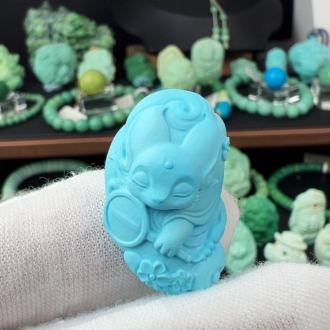 绿松石未镶嵌绿松石主播璐璐