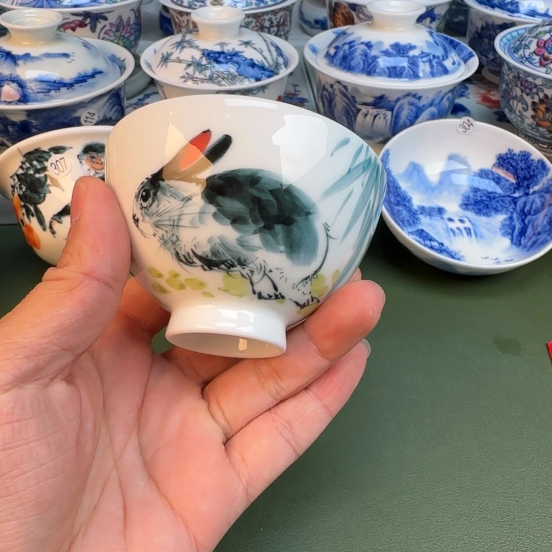 陶纯手工纯手绘茶具309