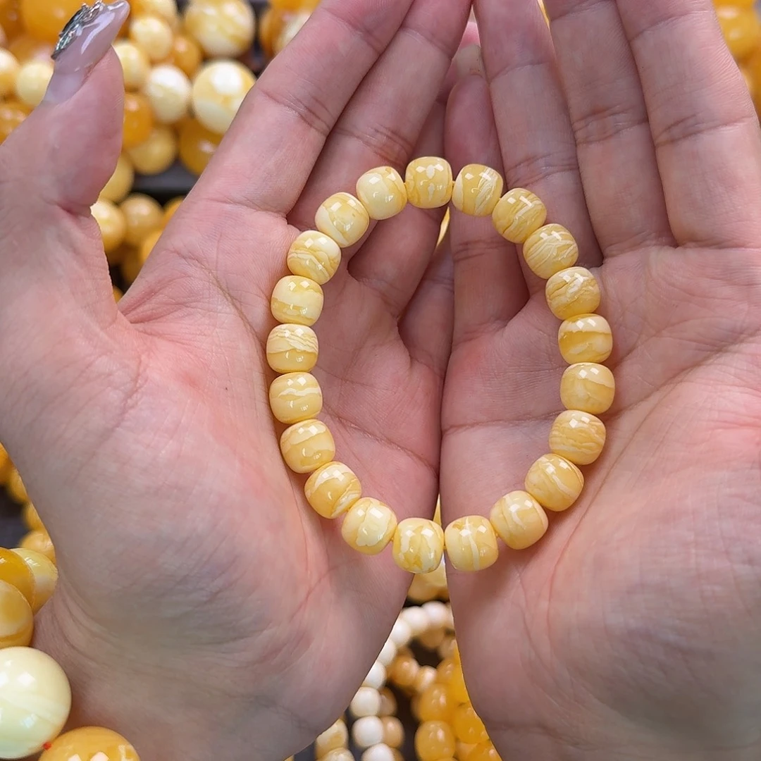 蜜蜡未镶嵌珠宝奇石同料11mm