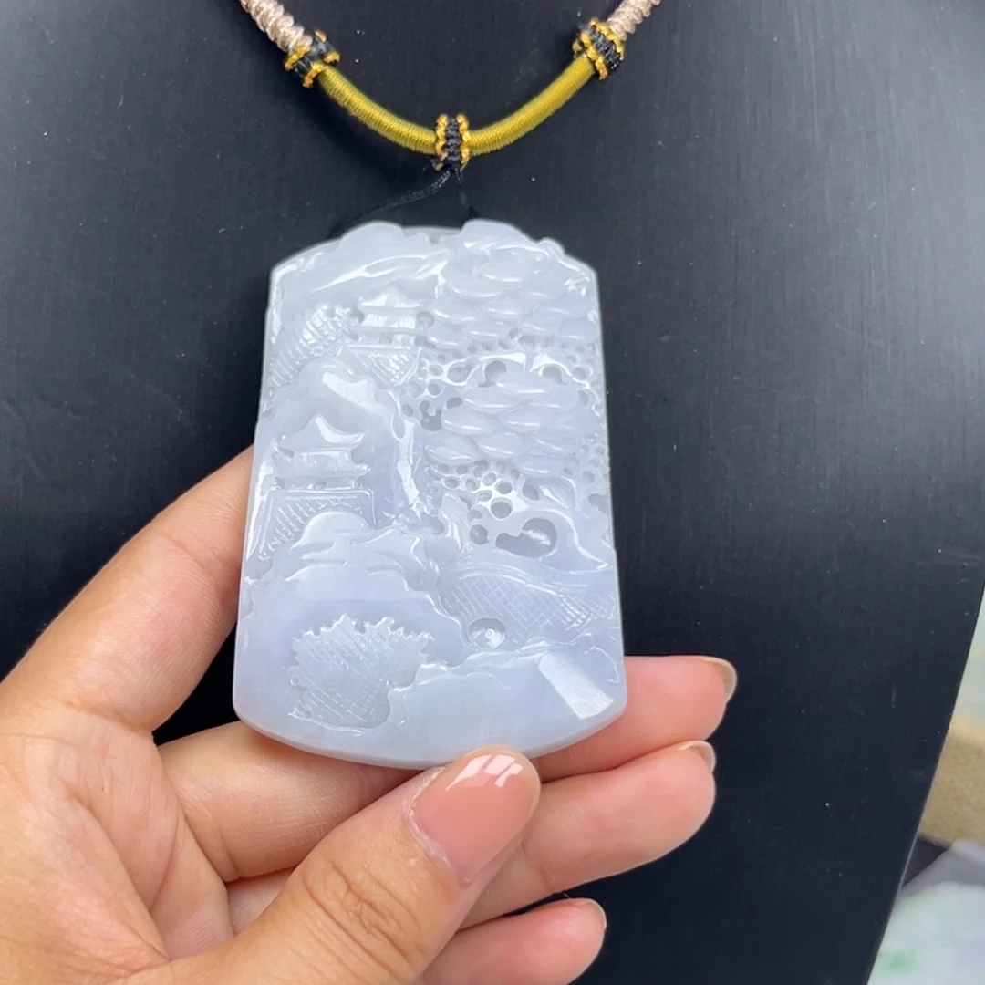 翡翠未镶嵌颈饰天然