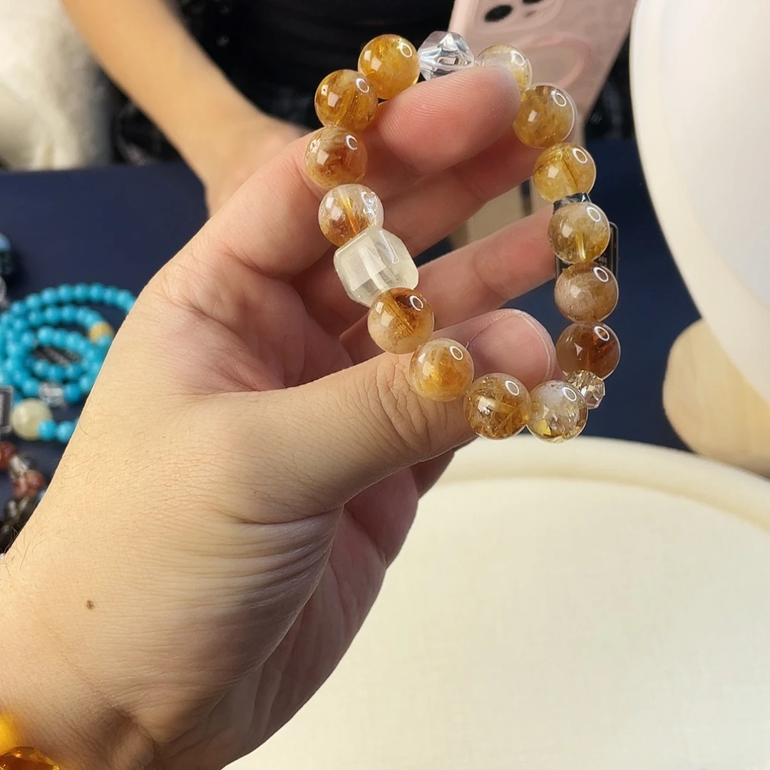 水晶手链银S925镶嵌