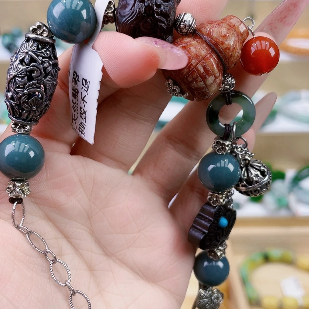 翡翠未镶嵌手链手链