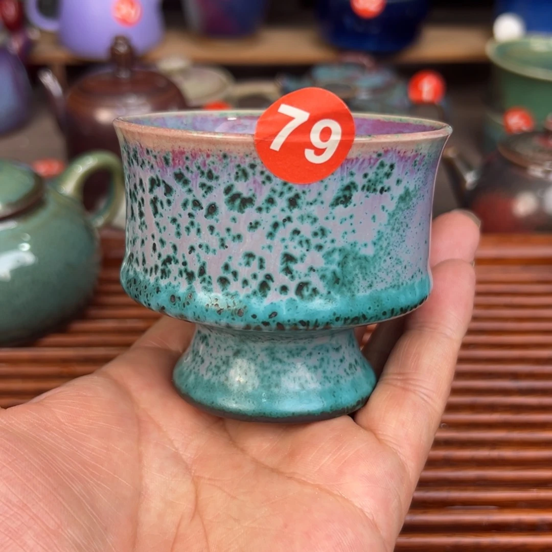 手工制作钧窑茶器