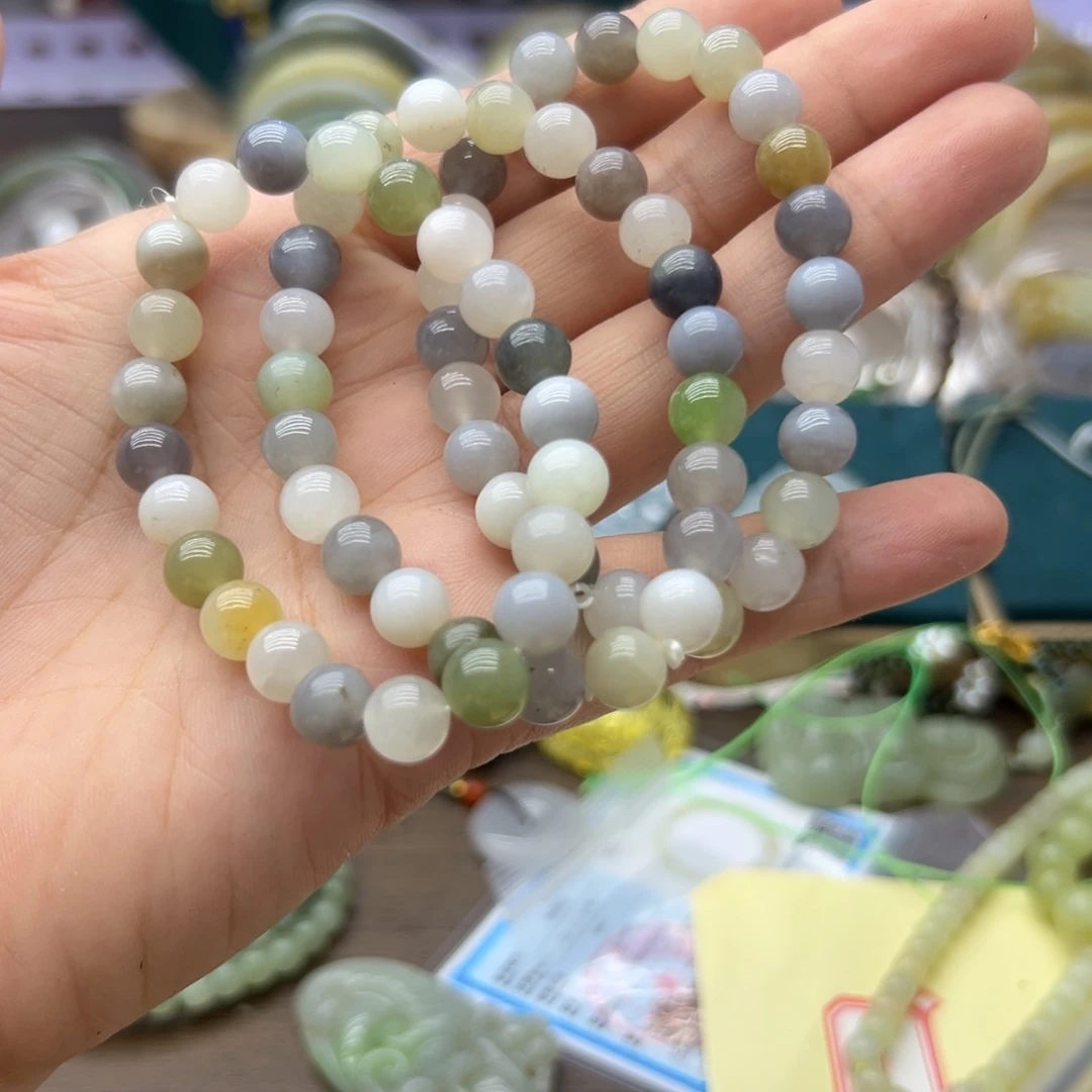 手链未镶嵌和田玉多宝卡8