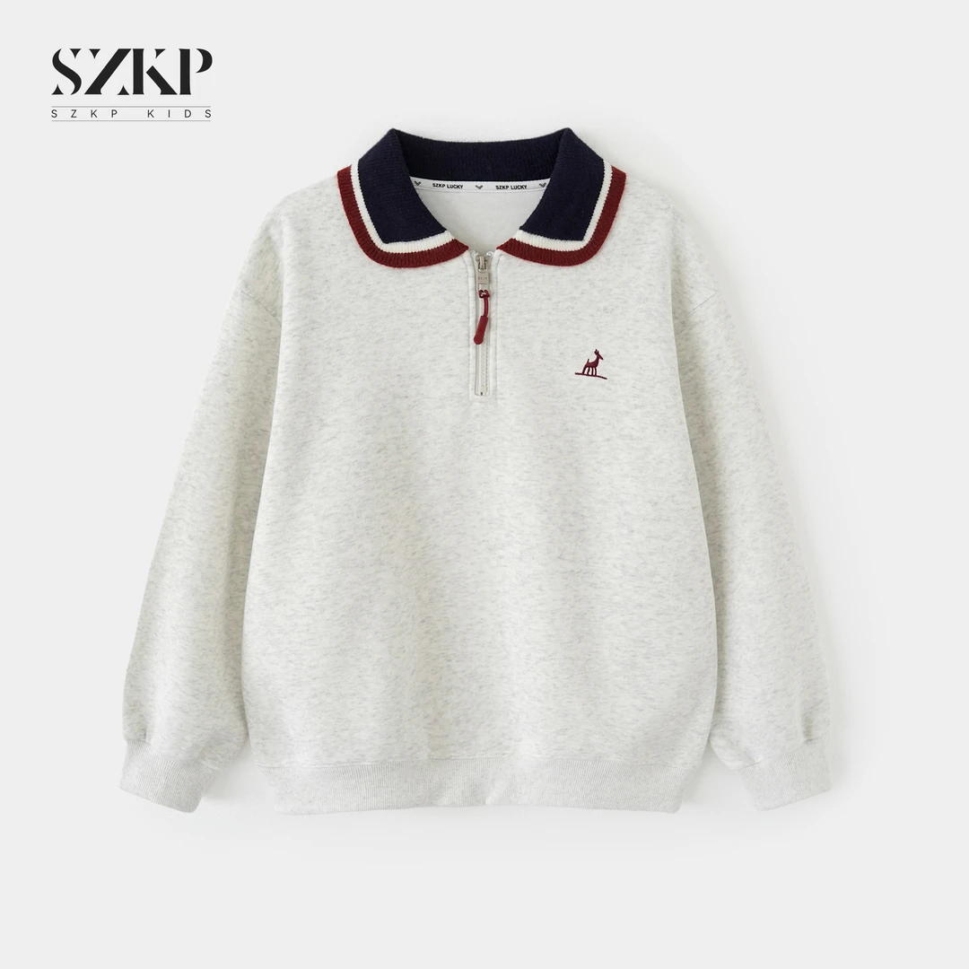 SZKP秋季新款女童装休闲上衣中大童时尚百搭儿童卫衣YNYQ552765