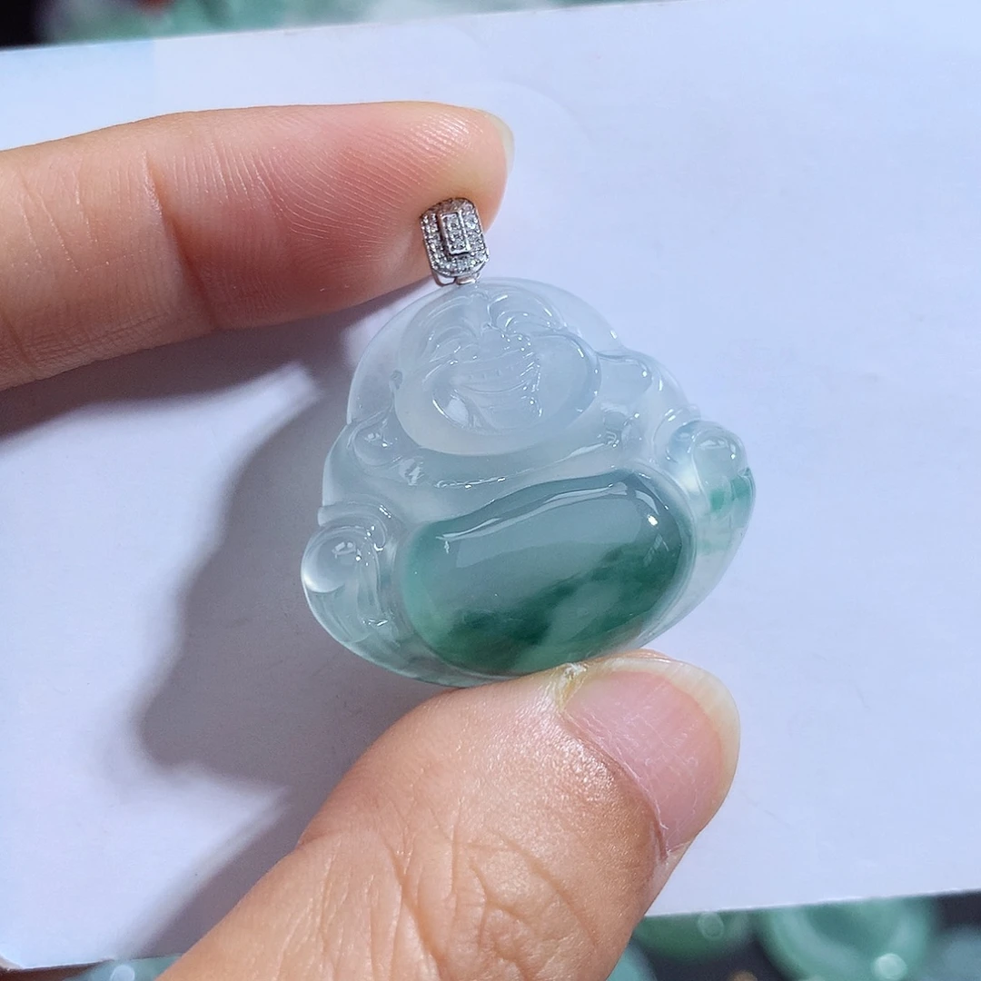 颈饰未镶嵌翡翠佛公