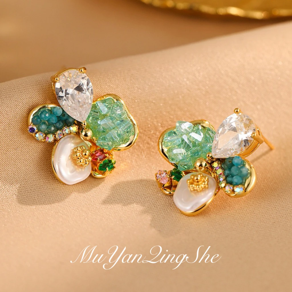 铜合金耳饰 耳环2025新款爆款高级感时尚气质耳饰百搭法式简约ins