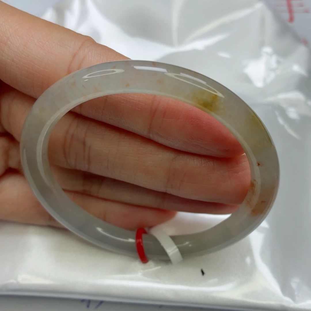 未镶嵌手镯翡翠老坑49圈冰底桂花糕003