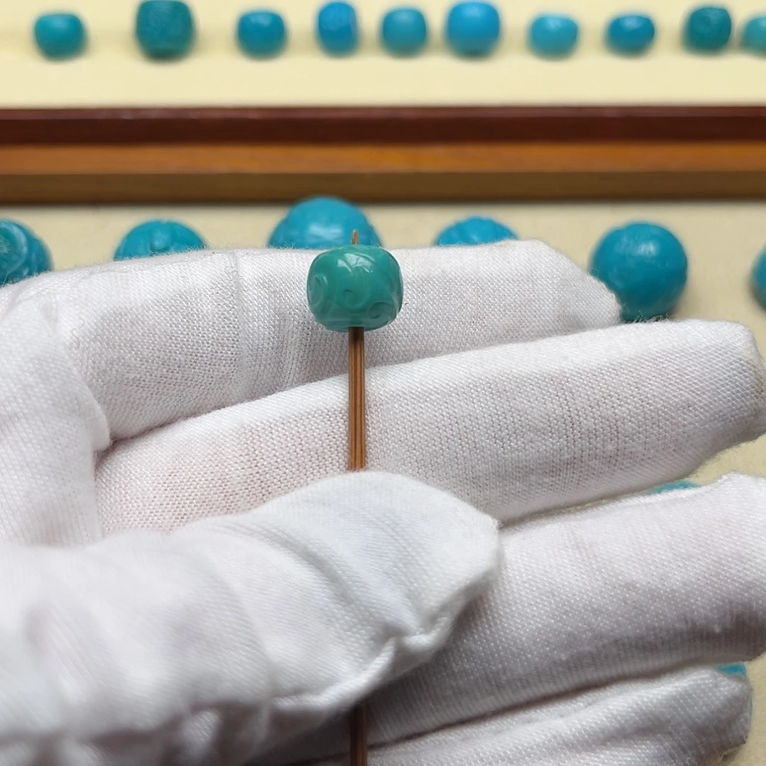 绿松石未镶嵌天然原矿绿松石无镶嵌博古9.6