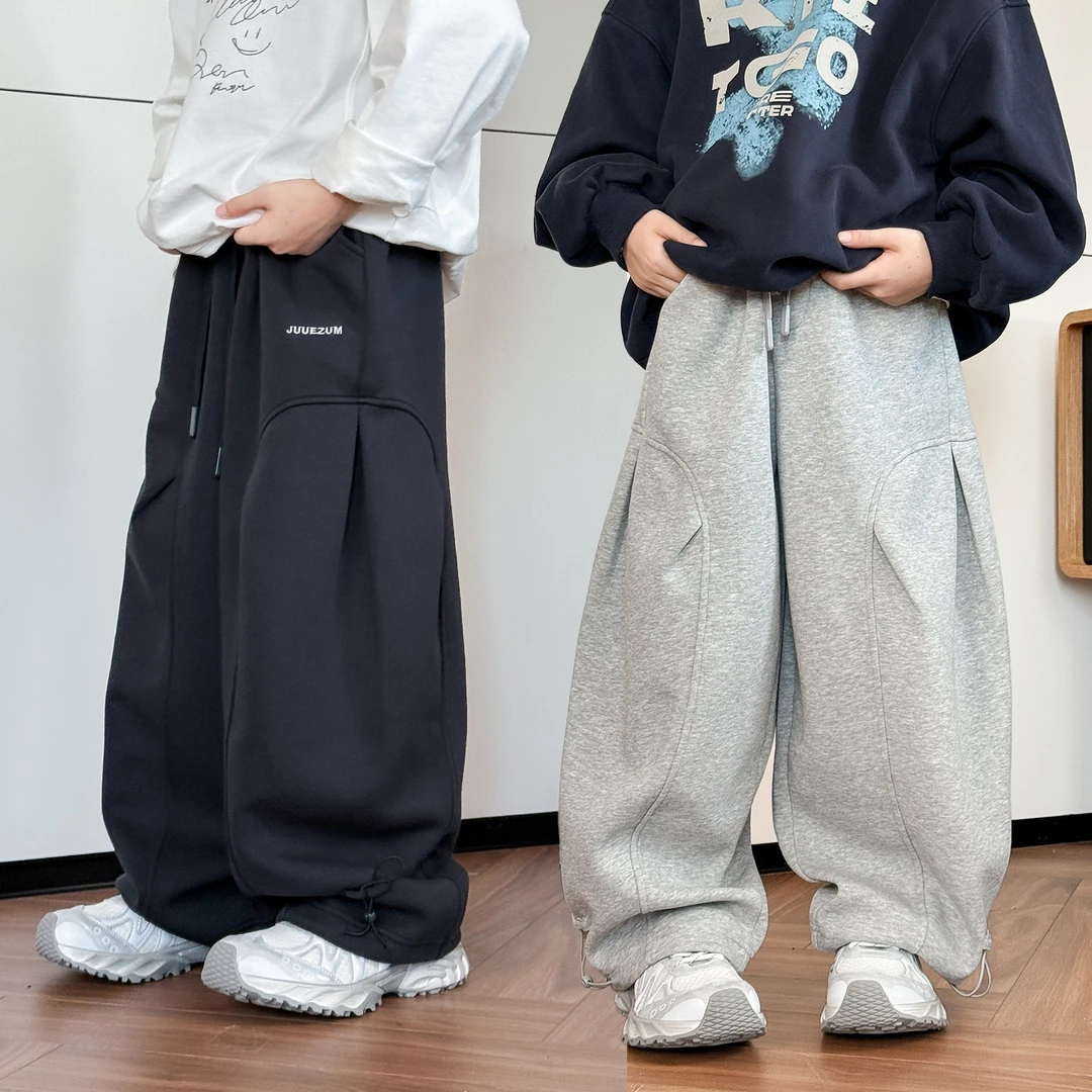 K5763男童裤子2025秋装中大童百搭卫裤休闲弯刀裤超酷儿童运动裤