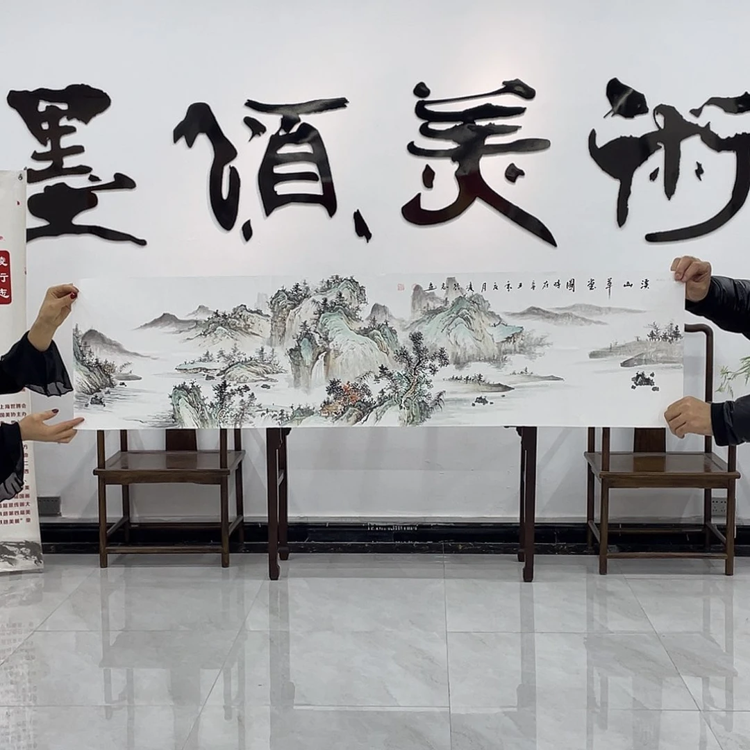 国画凌行志手绘作品