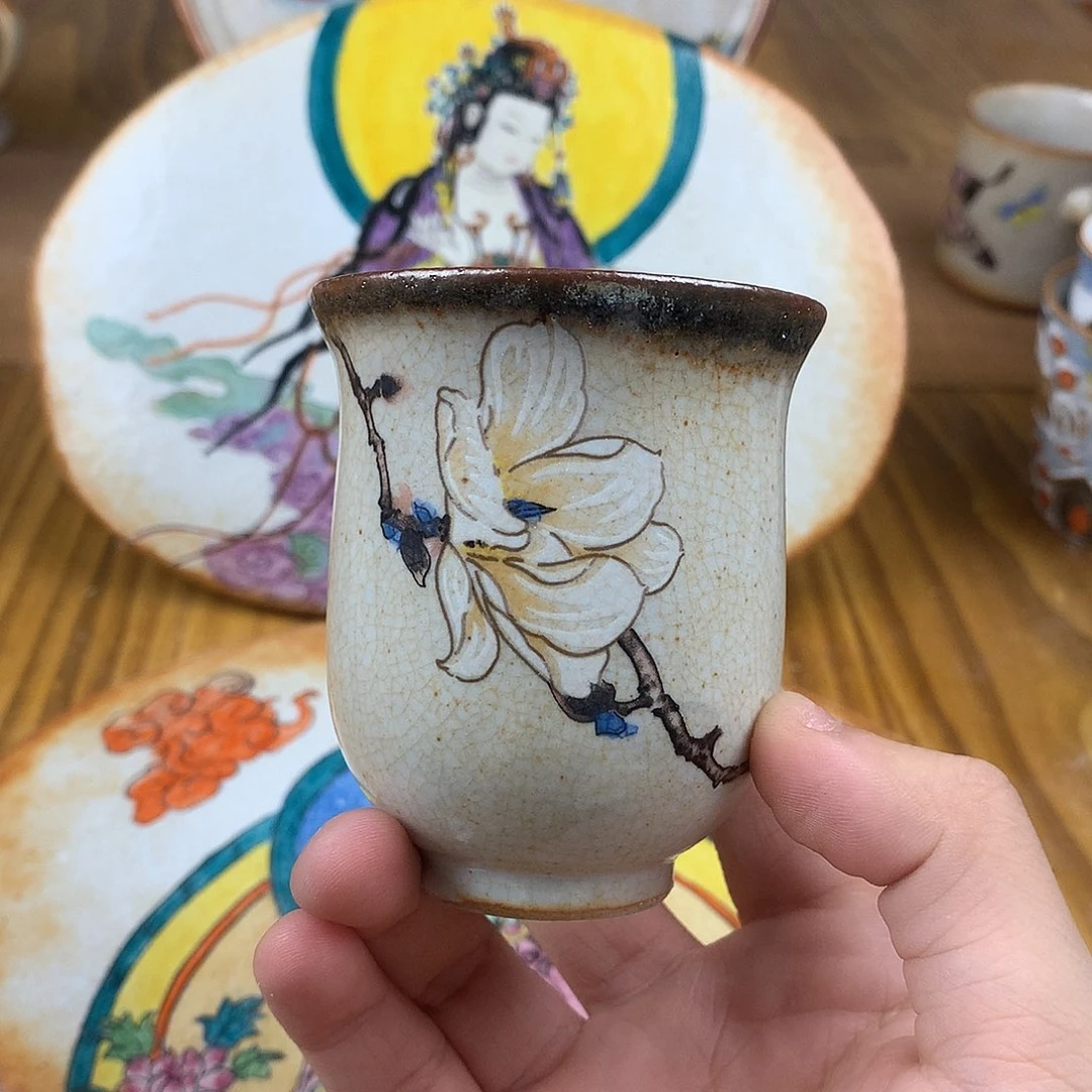 如***雪杯景德镇陶瓷手作